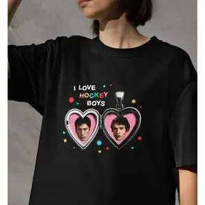 Heated Rivalry T-Shirt, I Love Hockey Boys, Shane Hollander, Ilya Rozanov, Comfort Colors