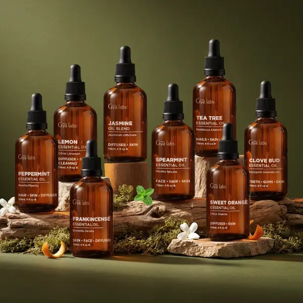 Gya Labs Essential Oil - 4 Fl Oz Frankincense Oil for Hair, Skin, Diffuser, Aromatherapy & DIY Candle Making Scent