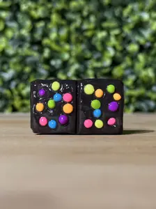 Whimsical Hand-Made Art Magnets Brownie with Candy Sprinkles