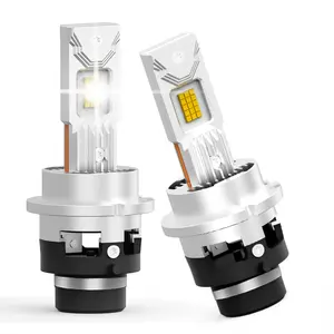 ODUKAKO Upgraded D4S Light Bulbs, 20000LM, 300% Brightness,1:1 Mini Size, Built-in Silent Fan, Plug and Play, High Power, Polarity Free, 6000K White, Replacement for 66440 42402 42402WX, Pack of 2