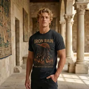 Iron Rain Red Rising T-Shirt | Per Aspera Ad Astra J