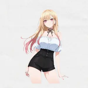 Marin Kitagawa My Dress-Up Darling Waifu Weatherproof Anime Sticker  Japanese Dragon Tattoo Vinyl Decal  Waterproof Laptop Car Sticker