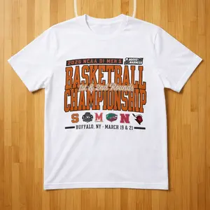Vintage College Basketball Championship 2026 Buffalo NY Graphic T Shirt, First Second Rounds Fan Tee Retro Sports Unisex Cotton Shirt Game Day