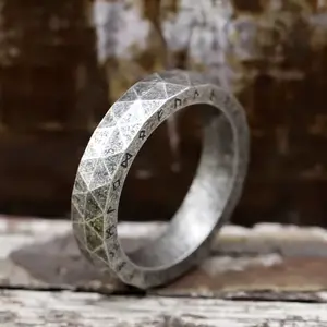 New Stainless Steel Viking Rune Ring for Men & Women Scandinavn Wedding Amulet Band Jewelry Gift Anel Silver Black Norse Design