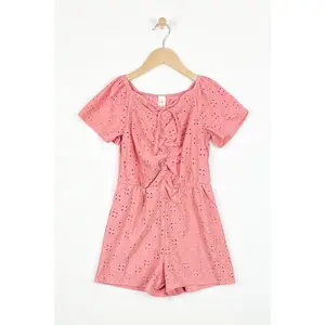 Rose Eyelet Romper