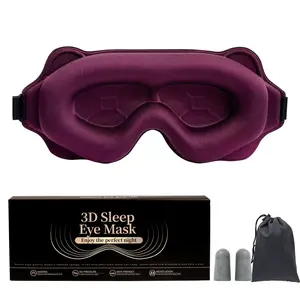 3D stereoscopic sleep eye mask, designed to extend eyelashes, with adjustable shoulder straps for molded masks at night, and a 100% light blocking eye mask, suitable for travel, yoga, and napping