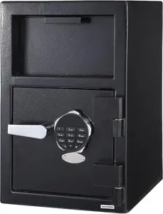 【GARVEE】SecureVault Depository Drop Safe Box for Business - 13.7'' X 15.7'' X 19.2'' Anti-Theft Money Drop Box with Digital Keypad, Fireproof Drop Slot Safes with Front Load Drop Box