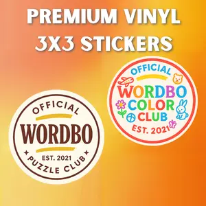 Wordbo Sticker Duo (2-Pack) – Premium Vinyl Stickers