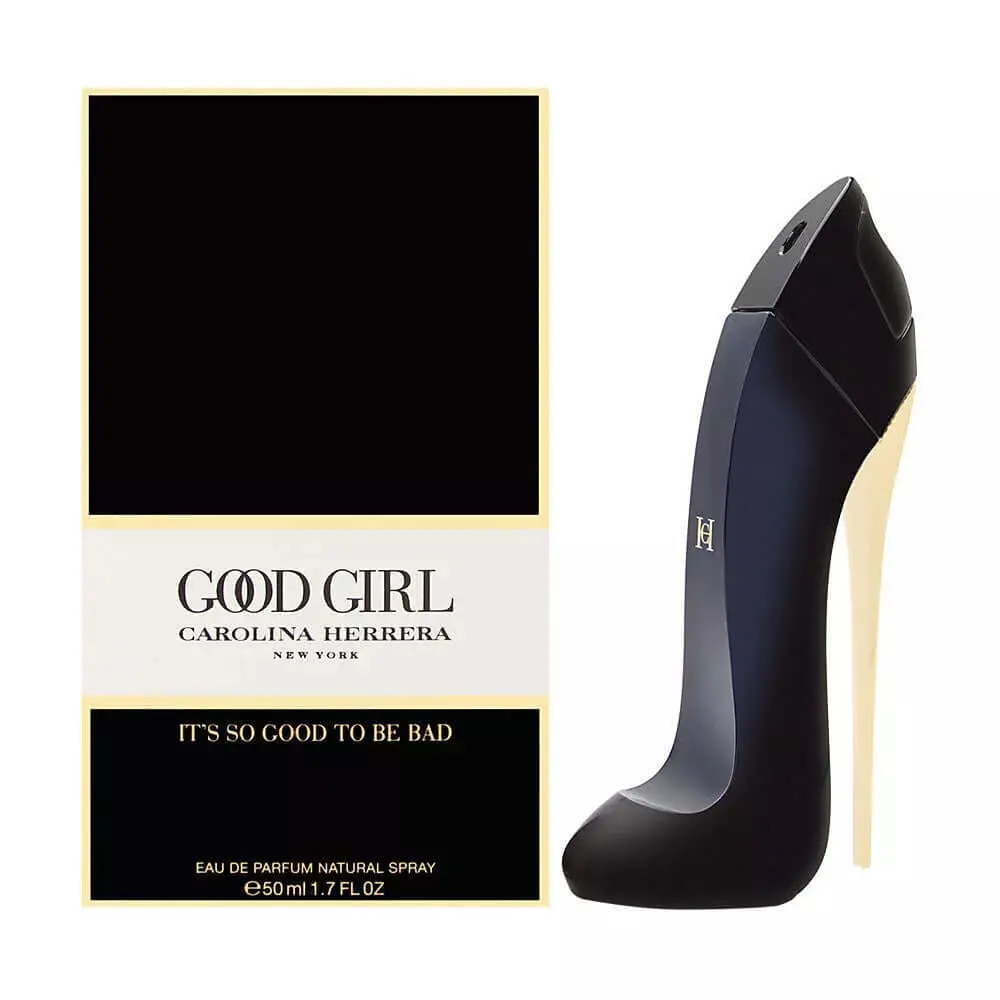 Carolina Herrera Good Girl EDP - Women's Oriental Perfume, Perfumes for Women, Coffee-Flavored Scent, Almond Top Notes, Jasmine Sambac, Sandalwood, Mysterious Vibe, 1.7 oz, New in Box, Oriental Fragrances, Signature Scent, Cocoa Tonka Warmth, Exotic Jasmi