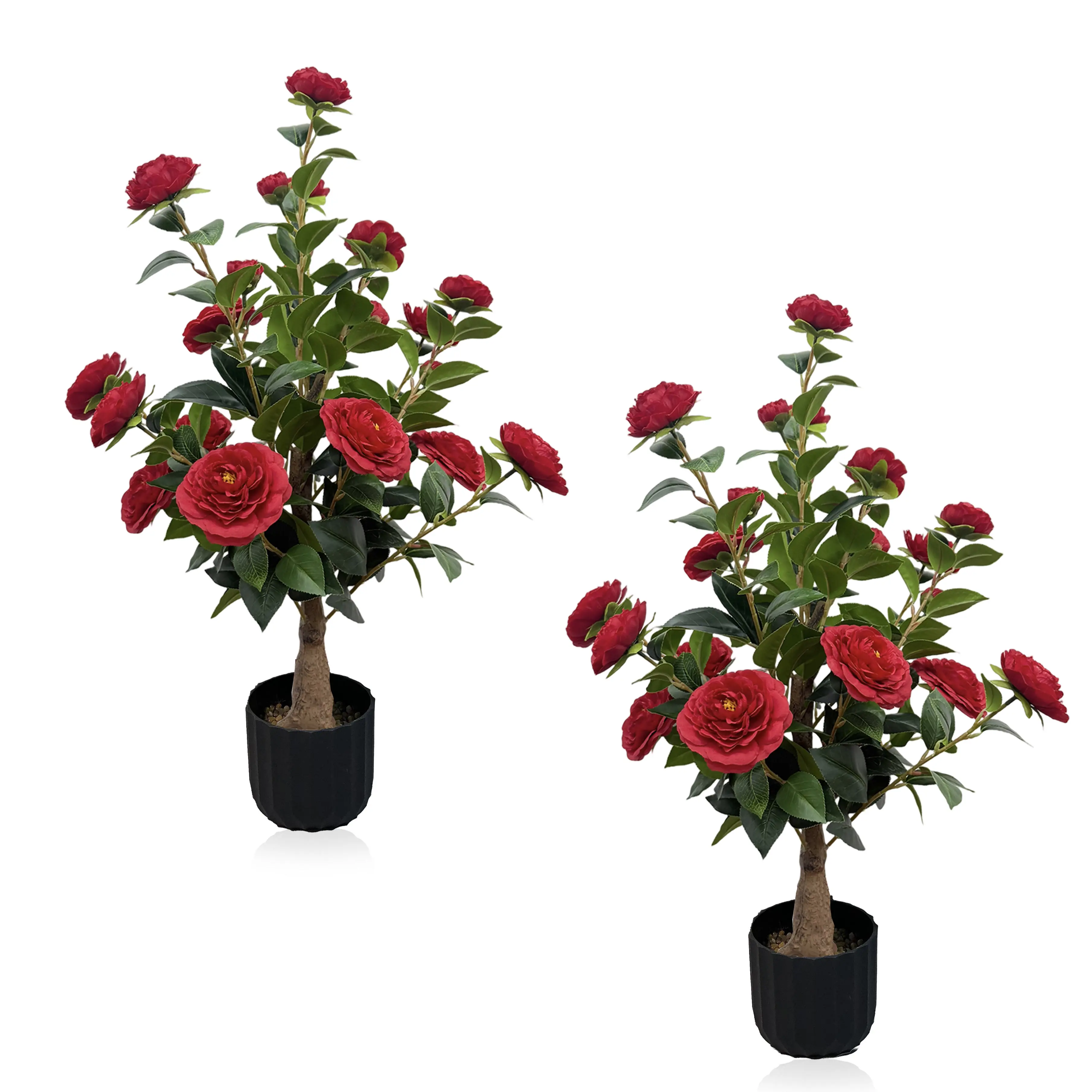 Indoor & Outdoor Artificial Rose Plastic Flowers, Maintenance-Free & Evergreen, Ideal for Courtyard, Porch, Window Box and Wedding Decoration