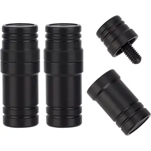 INFUNLY 3 Pair Stick Joint Protector, 5/16 X 18 Pool Joint Thread Cap Black Pool Cue Joint Protectors Plastic for Players Pool Billiard Cues