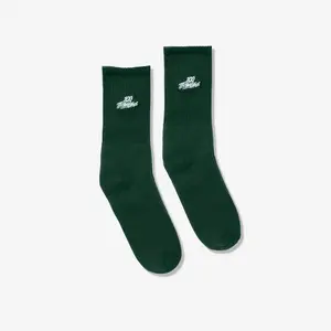 Foundations Embroidered Crew Socks - Alpine