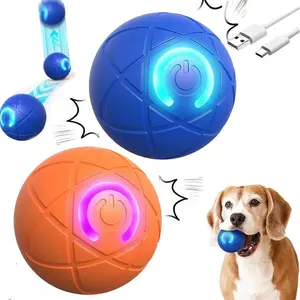 Smart Dog Toy Ball, 1 Box USB Rechargeable Electronic Interactive Pet Toy, Moving Ball, Automatic Companion Toy, Jumping Ball for Puppy,Dog Mobile Ball Toy for Small/Medium Dogs, USB Rechargeable(2.05in))