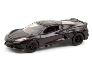 2020 Chevrolet Corvette C8 Stingray - Black VIN #001 (Barrett Jackson Scottsdale Edition) Series 6 Diecast 1:64 Model - Greenlight 37220F