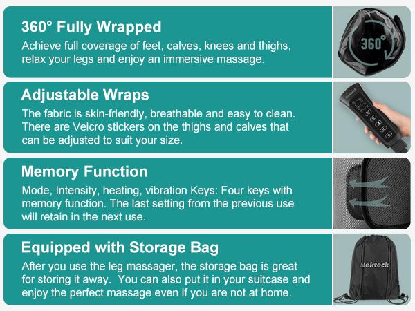 Nekteck Neck Massager & Full Leg Massager, Holiday Gift Massager