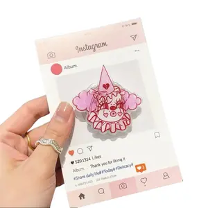 Goth Clown Phone Grip Magsafe, Gothic Pink Clown Phone Socket, Spooky Poppywise Hand Holder, Unique Magnetic Phone Accessory