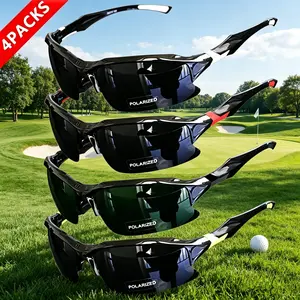 4-Pack Outdoor Polarized Stylish Sports Glasses for Men & Women – Windproof, Perfect for Baseball, Running, Fishing, Golf & Driving
