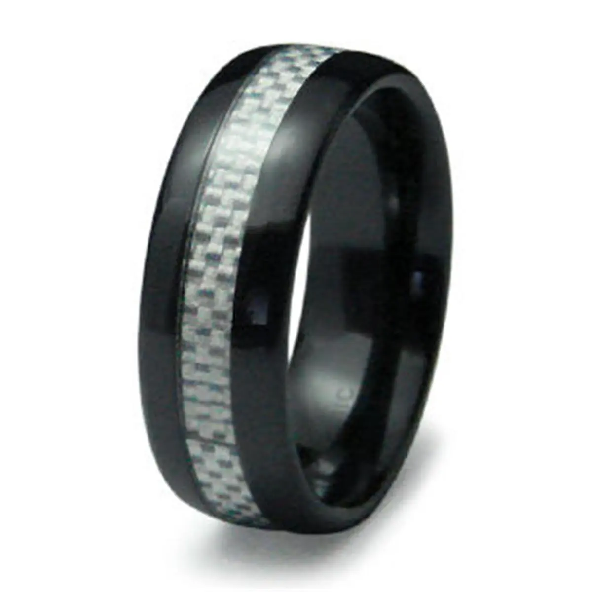 EWC R40005-120 Ceramic Ring with Carbon Fiber Inlay - Size 12