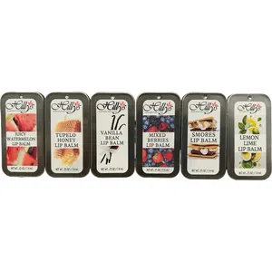 Vintage Slide Tin Lip Balm .25 oz - Juicy Watermelon, Tupelo Honey, Vanilla Bean, Mixed Berries, S'mores, Lemon Lime