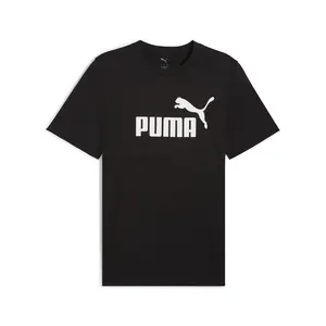 PUMA Mens Essentials No.1 Crew Neck Short Sleeve Casual Tops Casual - Black