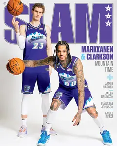 SLAM 243: Lauri Markkanen + Jordan Clarkson Cover Poster Print - NO FRAME