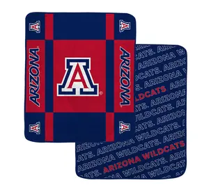 Pegasus Sports NCAA Reverse Block Wordmark 2-Sied Blanket