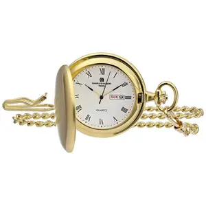 Charles-Hubert Paris Hunter Case Quartz Pocket Watch