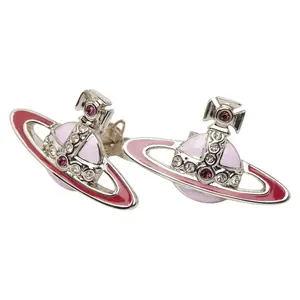 Pre-owned vivienne westwood Zinc Alloy Small Leather Goods Lorelei Stud Earrings