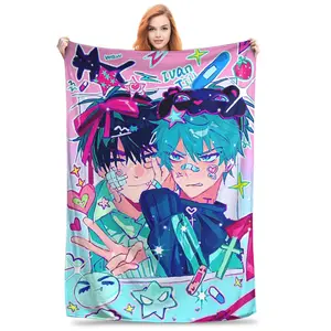 Alien Stage Anime Flannel Blanket – Soft Plush Throw for Home Decoration, Sofa and Warm Bedspread