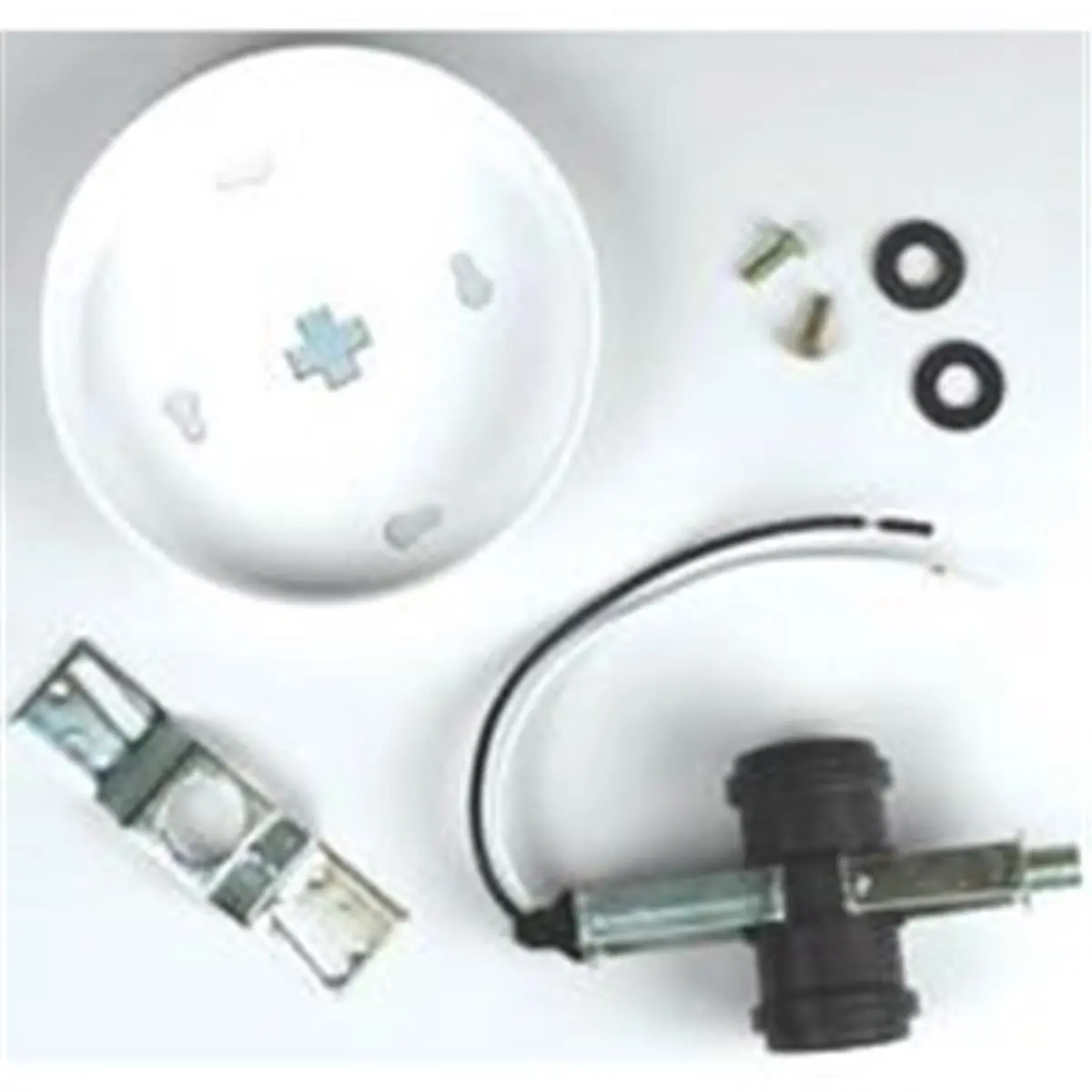 212 MAIN Specialty Hardware Kit with Brass Finish Canopy and White Twin Cluster Socket for Creating Custom Overhead Lights, 1-Pack (60223), 250 Volts