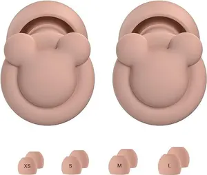 Ear Plugs for Sleeping Noise Reduction, Hearing Protection Ear Plugs for Sleep, snoring, Study, Super Soft with 8 Ear Tips in XS/S/M/L (Walnut, One Size)