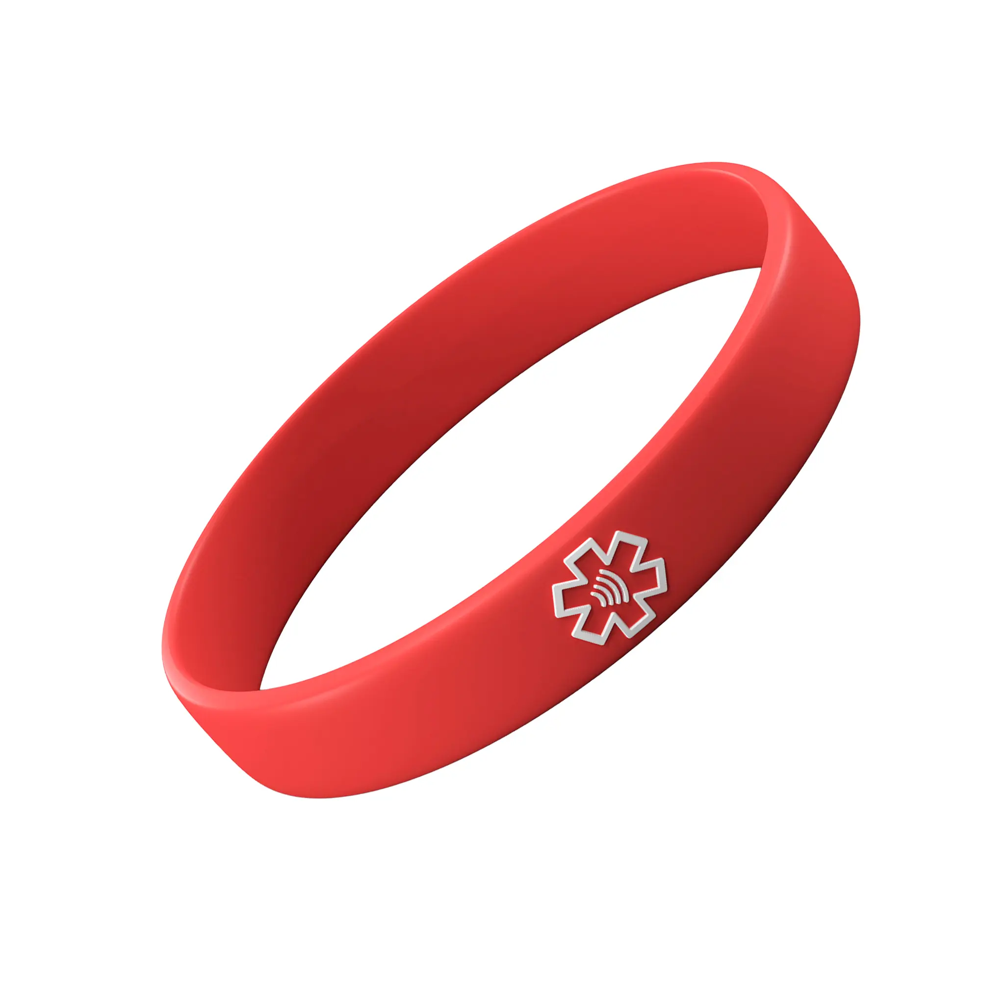 Contact Co. Smart Emergency ID Silicone NFC Wristband, Vibrant Smart Band with App-Free Sharing, Seamless Band for Tech Enthusiasts and More