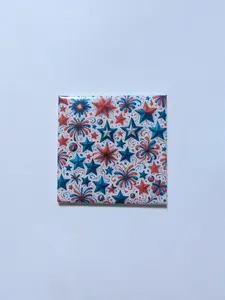 Stars & Fireworks 4th of July 2x2 Magnet