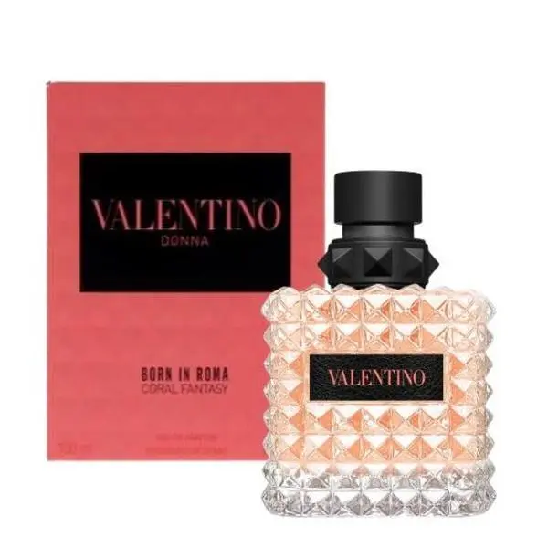 Valentino Donna Born In Roma Coral Fantasy EDP for Women – 3.4 oz / 100ml Spray | Floral Fruity Perfume | Long-Lasting, Elegant Scent | Luxury Gift for Her