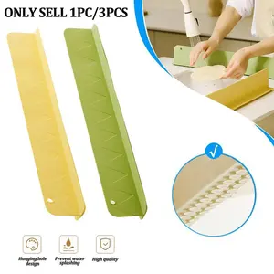 Silicone Sink Baffle Splash Guard Splash Proof with Suction Cup Kitchen Anti-splash Stopper Anti-water Board For Sink Countertop Household