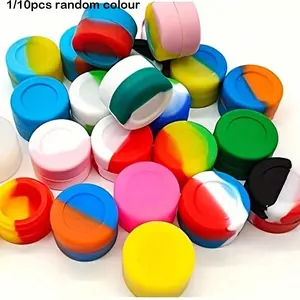 1pc, Silicone Container, Mini Storage Box, Multifunctional Food Storage Container For Cream, Spice, Condiment Containers, Portable Mini Container For Home Outdoor Travel, Gift For Friends