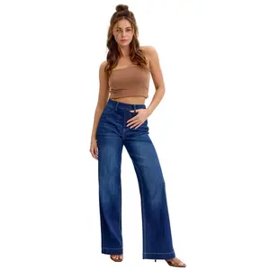Cello Jeans - High Rise Pull-On Wide Leg (32" Inseam) - AB99338