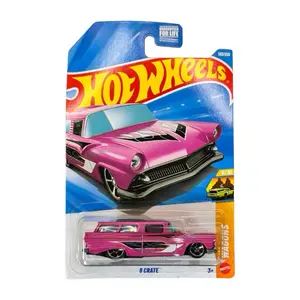 Hot Wheels 8 Crate HW Wagons 5/10 Pink Custom Wagon 1:64 Diecast