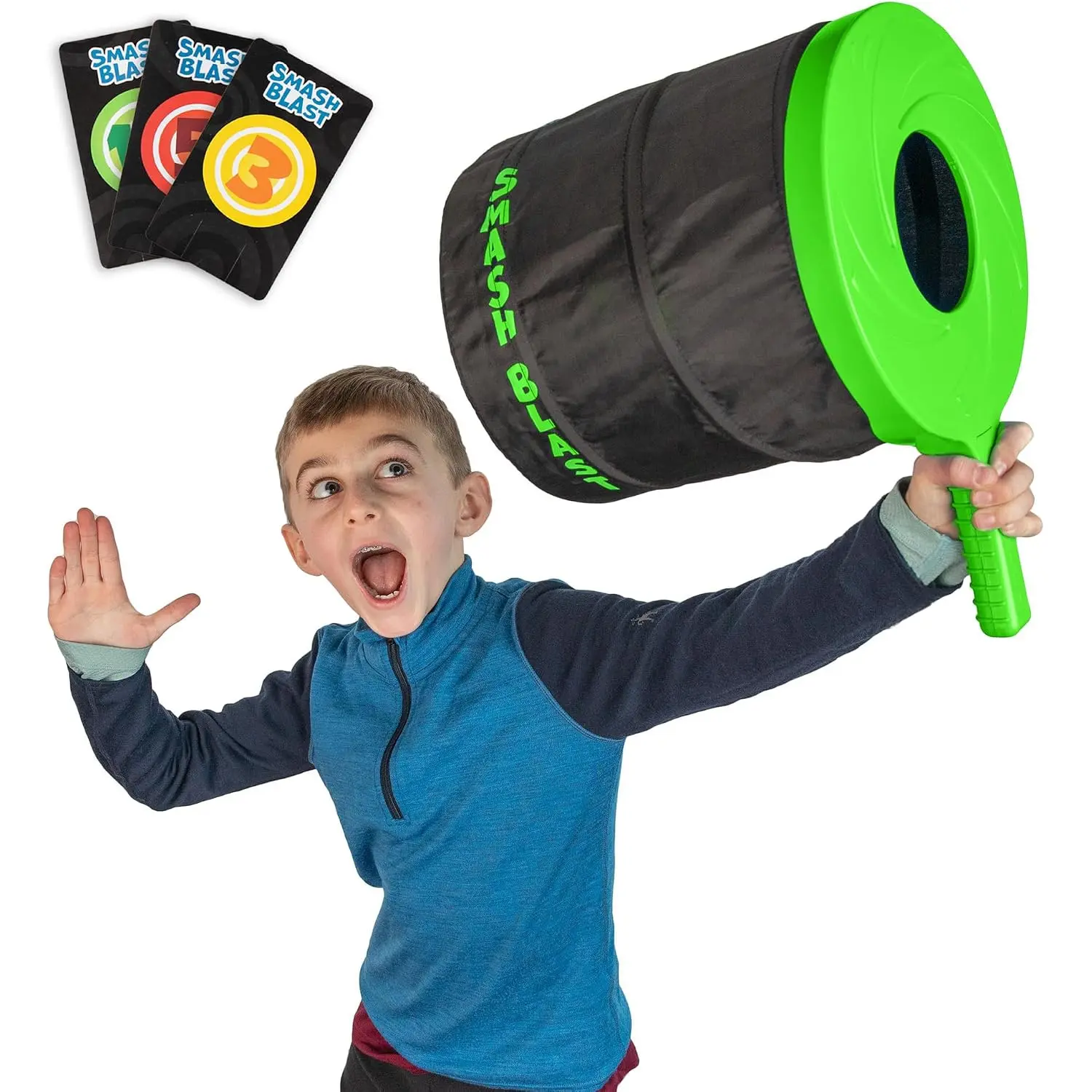 Smash Blast Pro Air Cannon Vortex Blaster 20+ Feet, Green