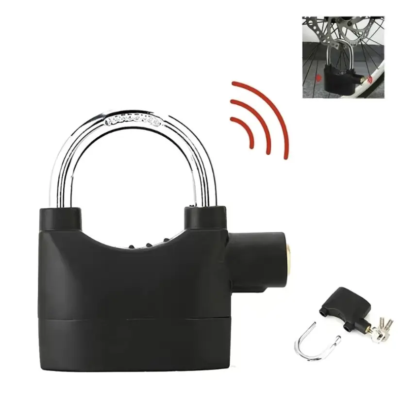 Alarm Lock 110dba Universal Security Alarm Lock System Anti-Theft for Door Motor Bicycle Padlock with 3 Keys