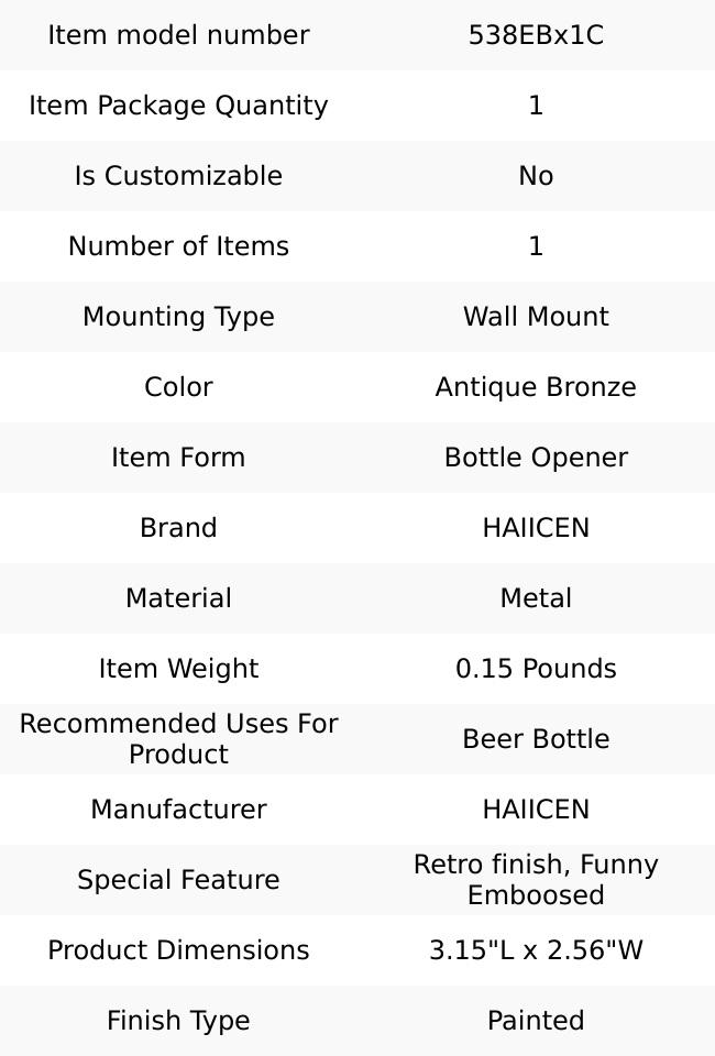 Funny Bottle Opener Wall Mounted Stainless Vintage Screw in Table Beer Cola Cap with "Fuck It Let's Drink" Design