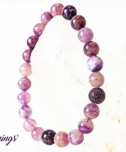 Purple Fluorite Bracelets (Silky) - 8mm