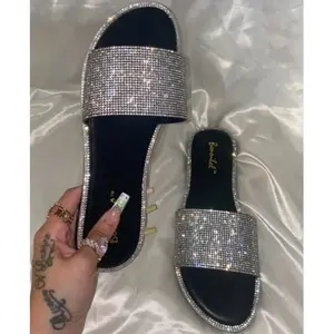 Karyzma Slip On RhineStone Sandal