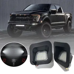 💡🚗 LED License Plate Light | Fits Ford 2017-2022 F250 F350 F450 Super Duty Pickup Truck ✅6000K Pure White Bright ✅140+LM 5X Brighter Than OEM ✅12V Plug & Play | All-Weather License Plate Lighting Upgrade! LED Car Lights