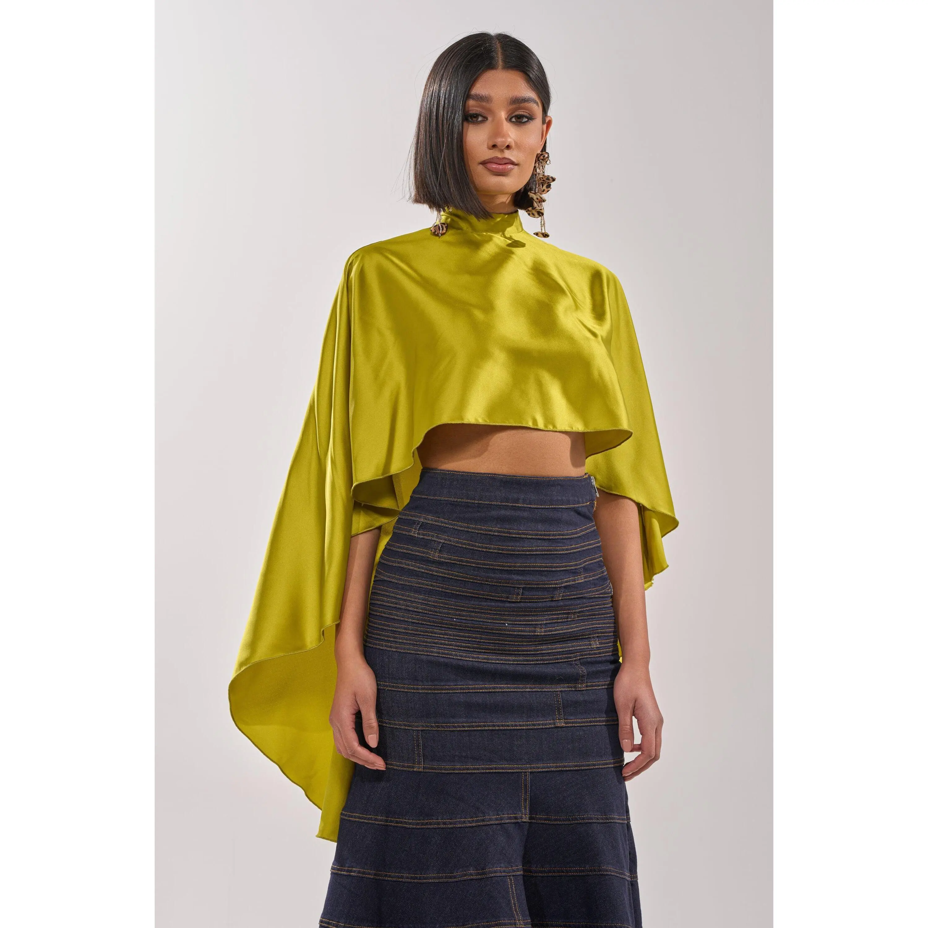 BABY MAKE A MOVE BLOUSE IN CHARTRUESE