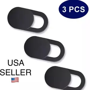 3pc Webcam Cover Slider Camera Shield Privacy Protect Sticker For Laptop PC Cell