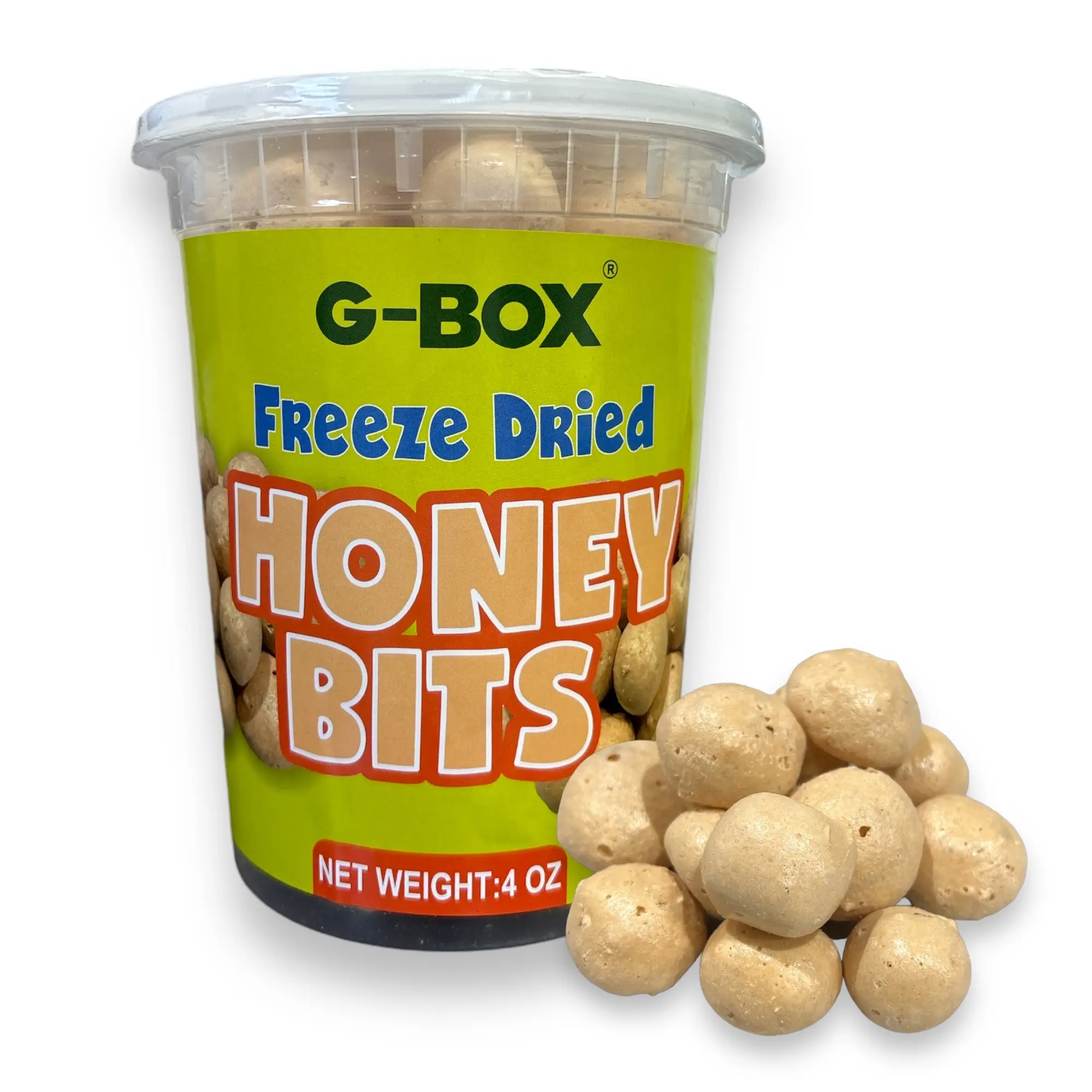G-BOX Freeze Dried Bit O Honey, 4 OZ, Crunchy Honey & Almond Candy, TikTok Trend Items Featuring Old School Candy Vibes- Perfect for Fans of Freeze Dr