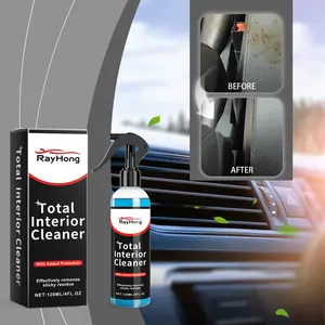 Rayhong Car Interior Cleaner Car Interior Cleaning Refinishing Leather Fabric Plastic Cleaner 120ml