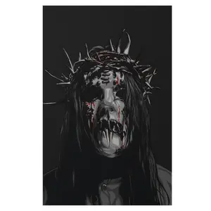 2D Flat, 2D Flat, 1pc Frameless Gothic Crown Thorn Crown Canvas Poster, Measuring 12X18 Inches, Perfect for Artistic Decoration in Bedrooms, Living Rooms, Or Offices - Made from Durable Materials And Easy to Hang