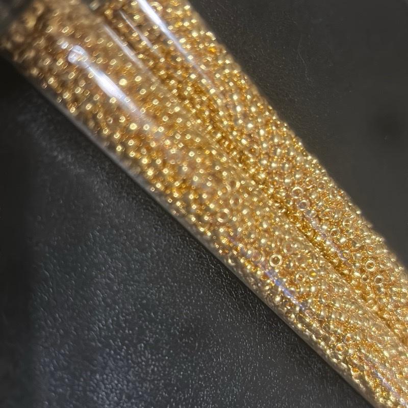8/0 Miyuki 24k Gold Plated Seed Beads 10 or 25 grams - photo above 25g